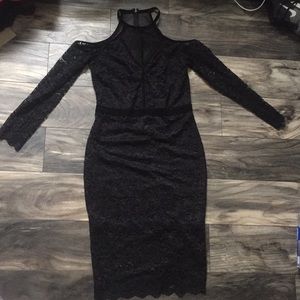 Black laced express dress